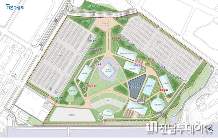 2026여수세계섬박람회장 기후대응도시숲 기본구상도