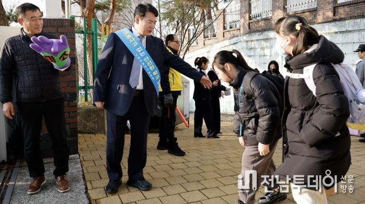 주시교육청, 교통안전 캠페인