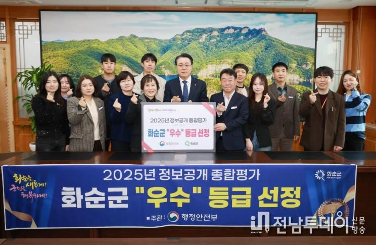 2025년 공공기관 정보공개 종합평가 ‘우수’ 등급 선정 기념사진