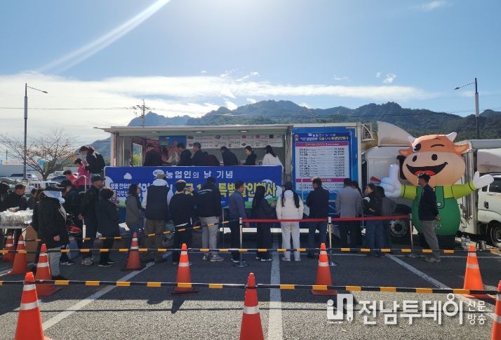 한우특별 할인행사 현장