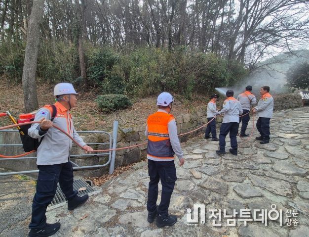 나주소방서, 의용소방대와 함께 산림인접지역 산불 확산 방지 총력